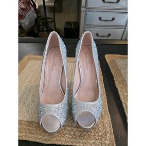 Laureen‎ Lorraine Women's Size 10M Rhinestone High Heel Shoes Evening Glamours